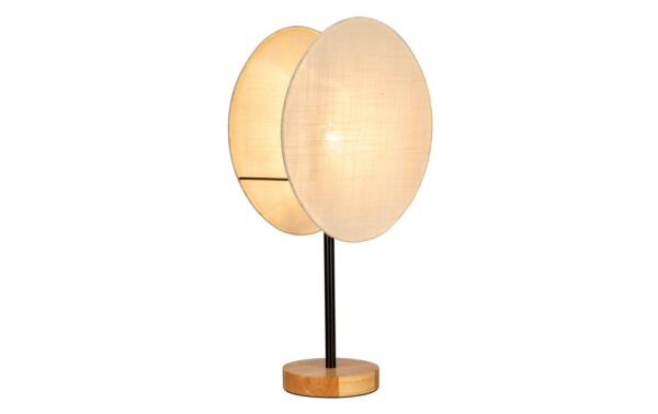 1581041_1 - Mediatech Pauleen Boho Darling Tischleuchte max. 20W 2xE27 Beige 230V Metall/Holz/Stoff