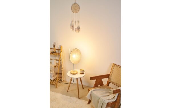 1581041_4 - Mediatech Pauleen Boho Darling Tischleuchte max. 20W 2xE27 Beige 230V Metall/Holz/Stoff