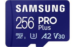 Samsung microSDXC Card Pro Plus 256GB A2/V30, Lesen: 180MB/s, Schreiben: 130MB/s