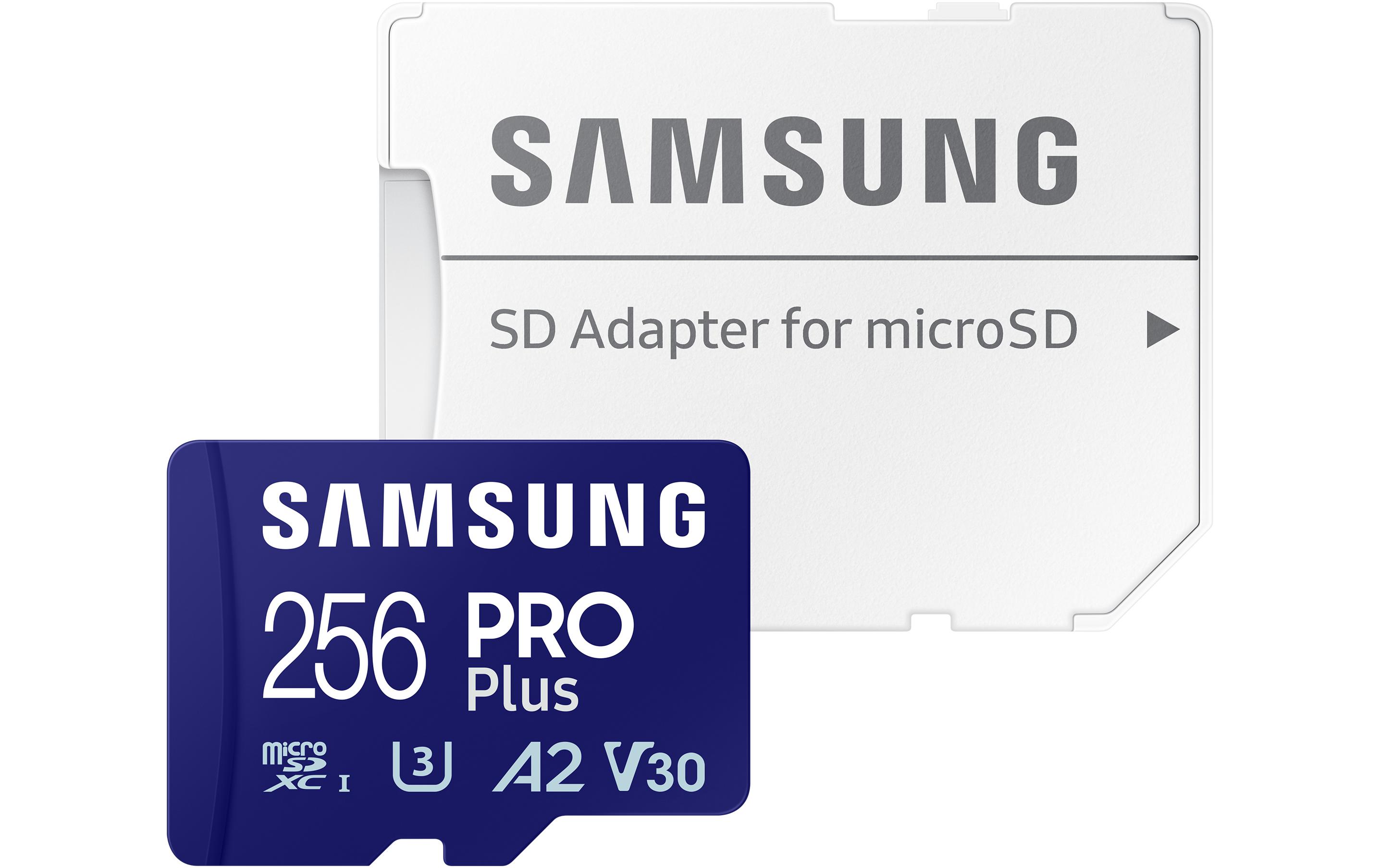 1581187_3 - Mediatech Samsung microSDXC Card Pro Plus 256GB A2/V30, Lesen: 180MB/s, Schreiben: 130MB/s
