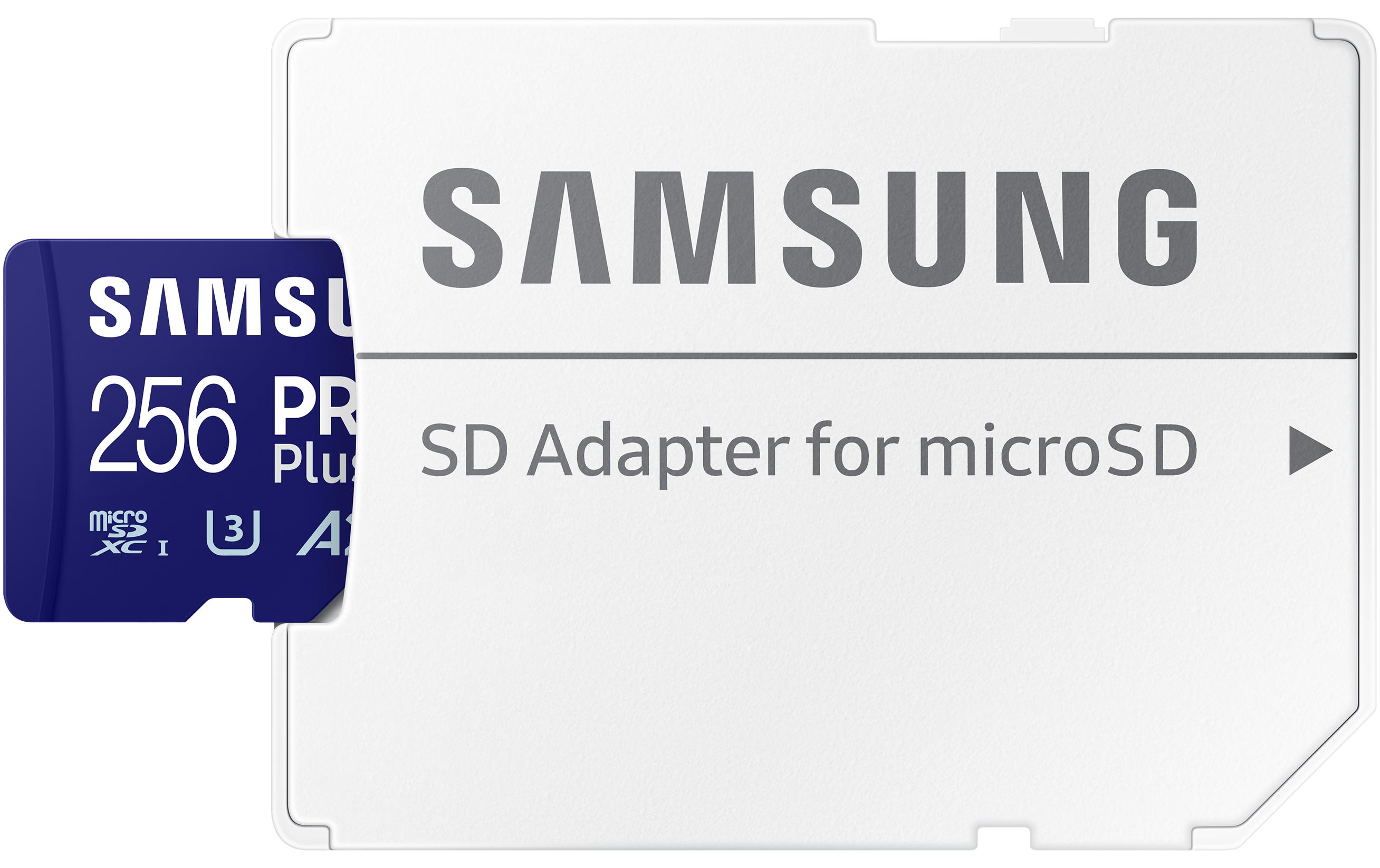 1581187_4 - Mediatech Samsung microSDXC Card Pro Plus 256GB A2/V30, Lesen: 180MB/s, Schreiben: 130MB/s