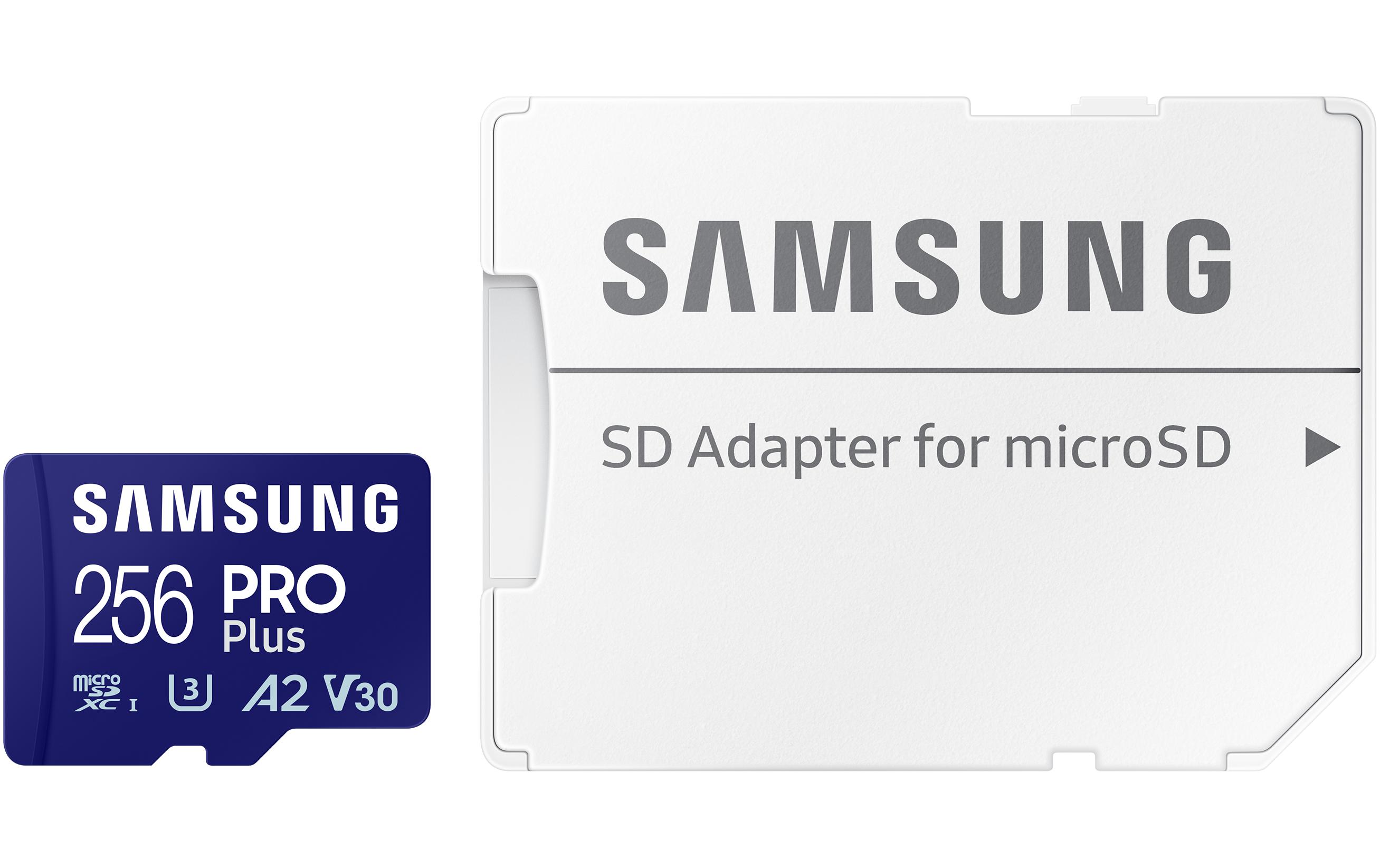 1581187_5 - Mediatech Samsung microSDXC Card Pro Plus 256GB A2/V30, Lesen: 180MB/s, Schreiben: 130MB/s