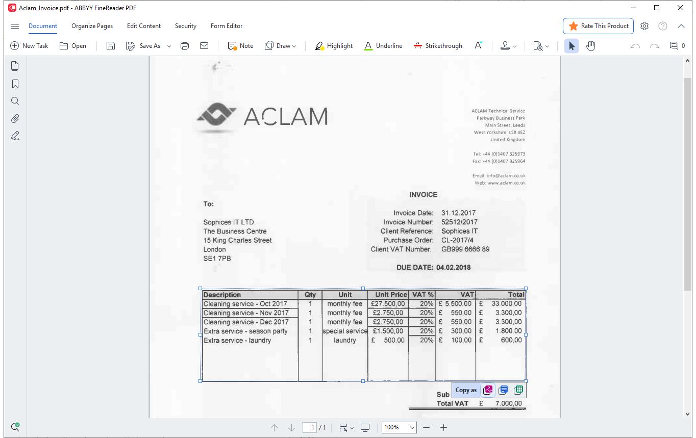 1586259_7 - Mediatech ABBYY FineReader PDF Corporate EDU/GOV/NPO Concurrent, 26-50 Lizenzen, Sub, 1yr, ML