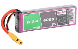 TF ECO-X LiPo-Akku 11.1V 4000mAh 3S 25C 140x43x22 mm, 277 g, XT90-S, MTAG