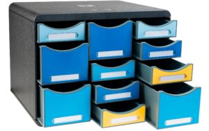 Exacompta Schubladenbox Store Box Bee Blue 11 Schubladen