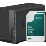 Synology DS223, 2-bay NAS inkl. 2x 12TB HDD Synology Plus HAT33x