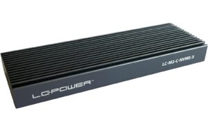 LC-Power ext. M.2 Gehäuse LC-M2-C NVME 3 schwarz, USB Type-C, für M.2 SSD, NVME