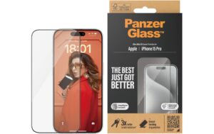 PANZERGLASS Clear Glass - UWF iPhone 15 Pro