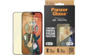 PanzerGlass Displayschutz, UWF, AR, ABL iPhone 15 Plus mit Applicator