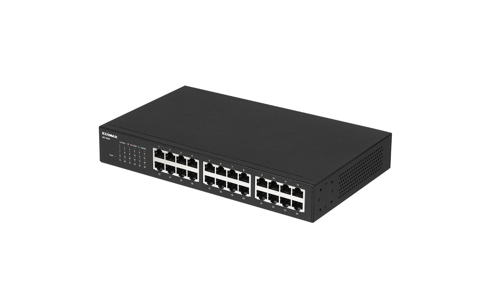 Edimax GS-1024: 24 Port Switch 1Gbps 19 Rackmount inkl. Montagekit kaufen Schweiz | Mediatech.ch