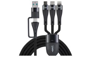 onit USB-Multi-Kabel 0.5M 100W USB 2.0 / A+C zu C+L+M / schwarz kaufen Schweiz | Mediatech.ch