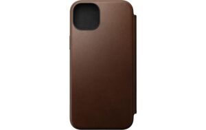 Nomad Folio Modern, Braun, Nomad Leder fürs Apple iPhone 15 Plus
