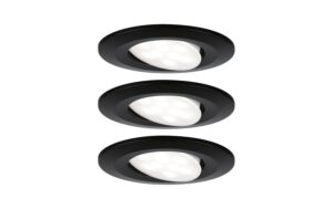 Paulmann EBL Set Calla rund schwarz matt dim LED 3x680lm 4000K 6W 230V IP65 kaufen Schweiz | Mediatech.ch