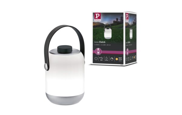 Paulmann Outdoor Mobile Tischleuchte Clutch dim. 1,6W 5V ladbar mit USB IP44