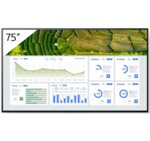 1592210 - Mediatech Sony FW-75BZ30L Public Display 75 Display, 440cd/m2, 24/7