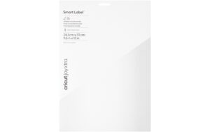 Cricut Vinylfolie Joy Xtra Smart ablösbar beschreibbar, 24 x 33 cm, Weiss
