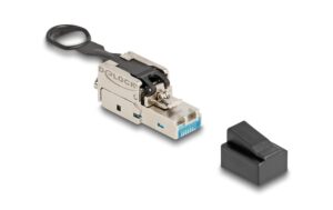 1595241 - Mediatech Delock RJ45 Stecker Feldkonfektionierbar Cat. 6A, Push&Pull lasche, werkzeugfrei