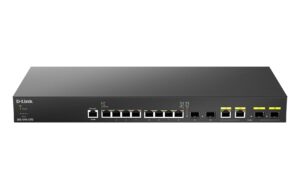 D-Link DXS-1210-12TC/E: 12- P. Smart Switch 8x 10GE RJ45,2x 10GE RJ45 2x SFP+ Combo P.