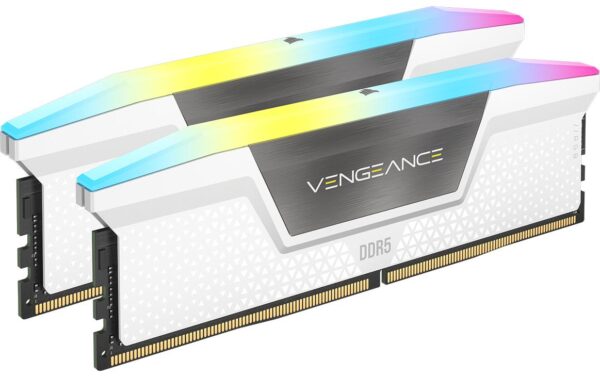 Corsair DDR5 Vengeance RGB White 32GB 2-Kit 2x 16GB, 6400MT/s,CL32-40-40-84,1.4V,288Pin