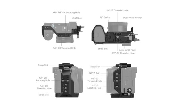 SmallRig Cage Kit for Sony Alpha 6700 