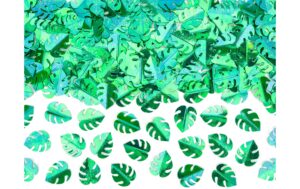 Partydeco Konfetti Aloha Blätter grün, 15g