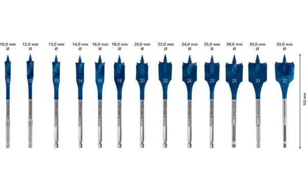 1603987_3 - Mediatech EXPERT Self Cut Speed Flachfräsbohrer-Set. 13-tlg.