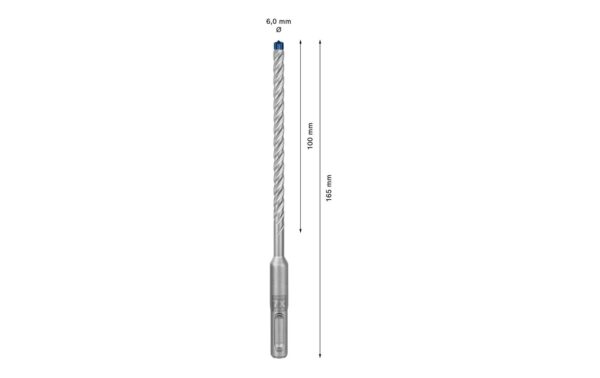 1603992_5 - Mediatech EXPERT SDS plus-7X Hammerbohrer. 6 x 100 x 165mm
