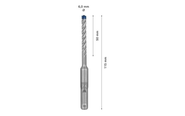 EXPERT SDS plus-7X Hammerbohrer. 6 x 50 x 115mm