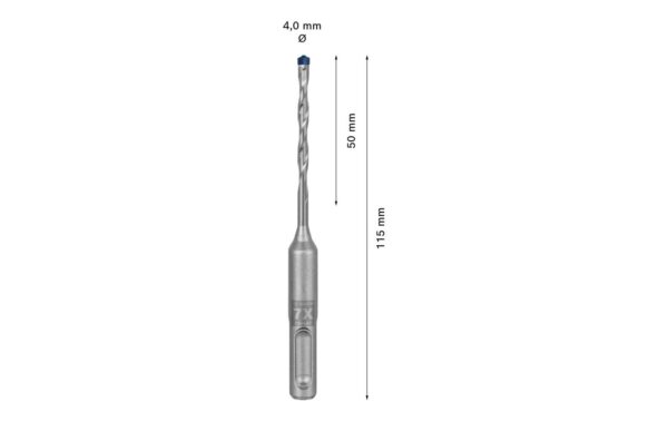 EXPERT SDS plus-7X Hammerbohrer. 4 x 50 x 115mm