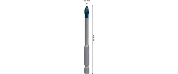 1604044_3 - Mediatech EXPERT HEX-9 HardCeramic Bohrer. 6 x 90mm