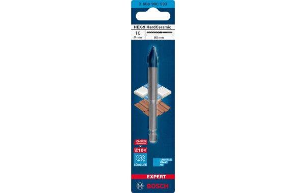 1604047_1 - Mediatech EXPERT HEX-9 HardCeramic Bohrer. 10 x 90mm