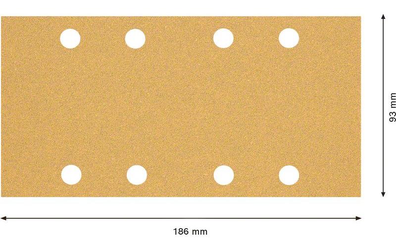 1604153_3 - Mediatech EXPERT C470 Schleifpapier. 93 x 186mm. G 60. 10-tlg.
