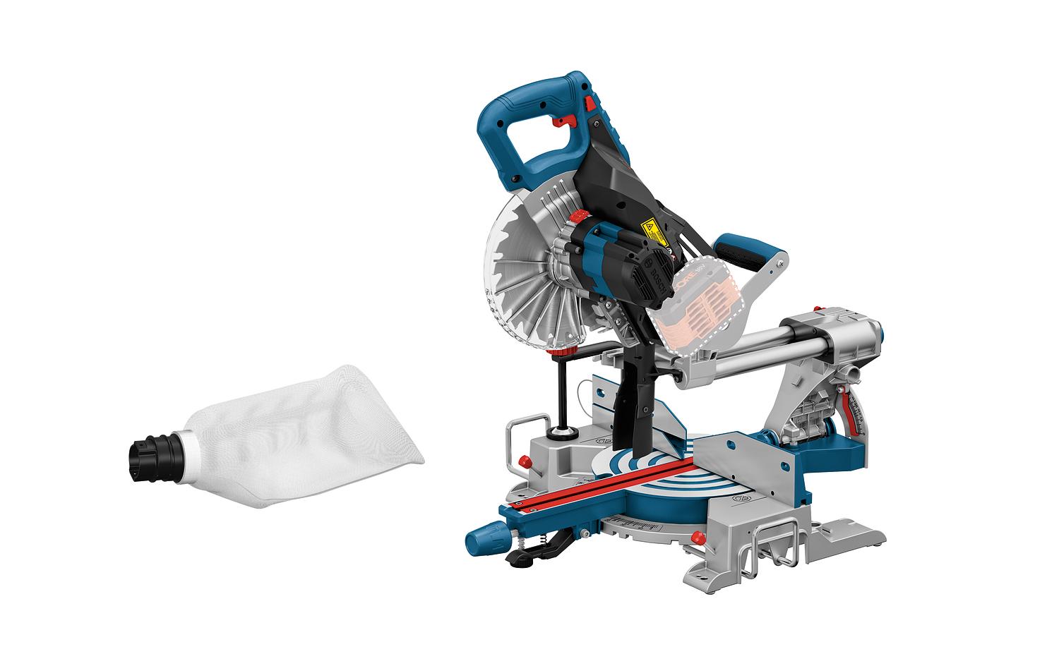1604872_1 - Mediatech GCM 18V-216 D Professional Akku Kapp-und Gehrungssäge Biturbo