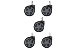 onit Stuhl Rollen Premium 5er Set grau / 60mm / PU für Pre+Pro+BW+DD