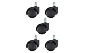 onit Stuhl Rollen Pro 5er Set schwarz / 50mm / PU für Pre+Pro+BW+DD