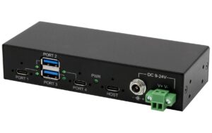 EXSYS EX-11295HMS, 4-Port USB3.2, 2x1 HUB Ports für Tisch, Wand und DIN-Rail Montage kaufen Schweiz | Mediatech.ch