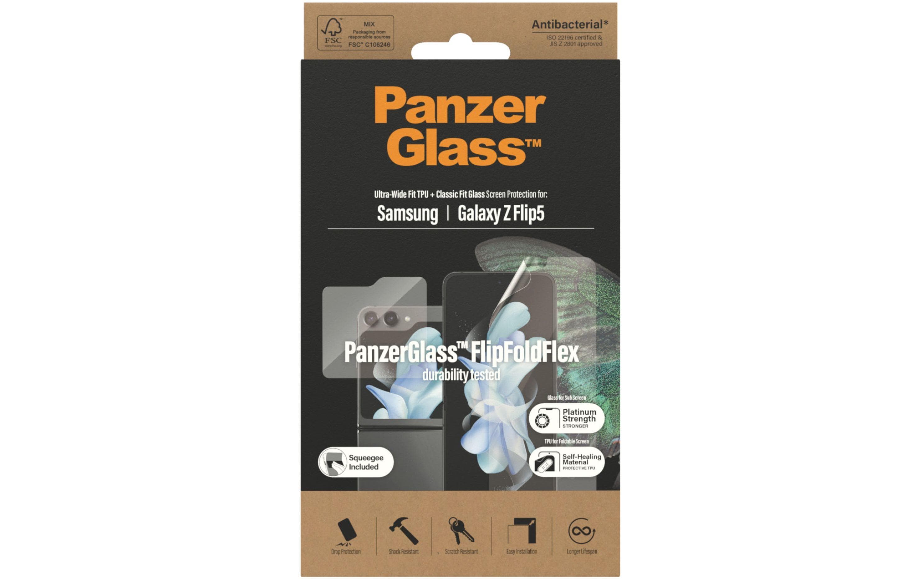 1608136 - Mediatech PanzerGlass Duo-Pack (TPU in-/ UWF outside) Galaxy Z Flip5