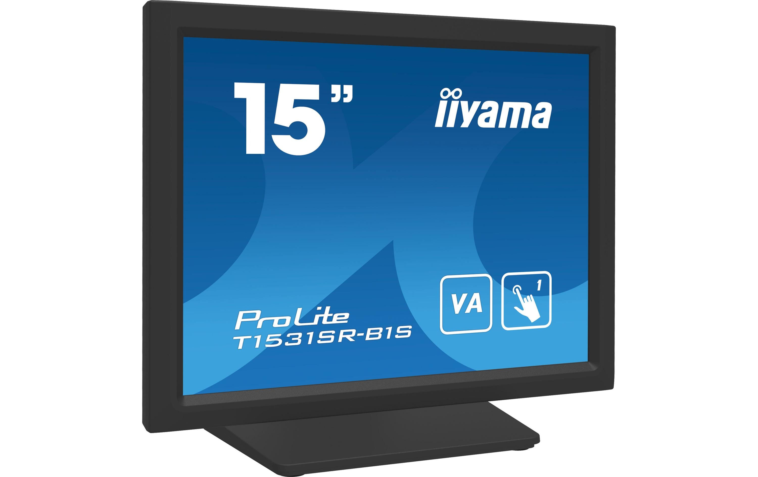 1608316_1 - Mediatech iiyama T1531SR-B1S 15 Touchscreen 1024x768, VGA, DP, HDMI,