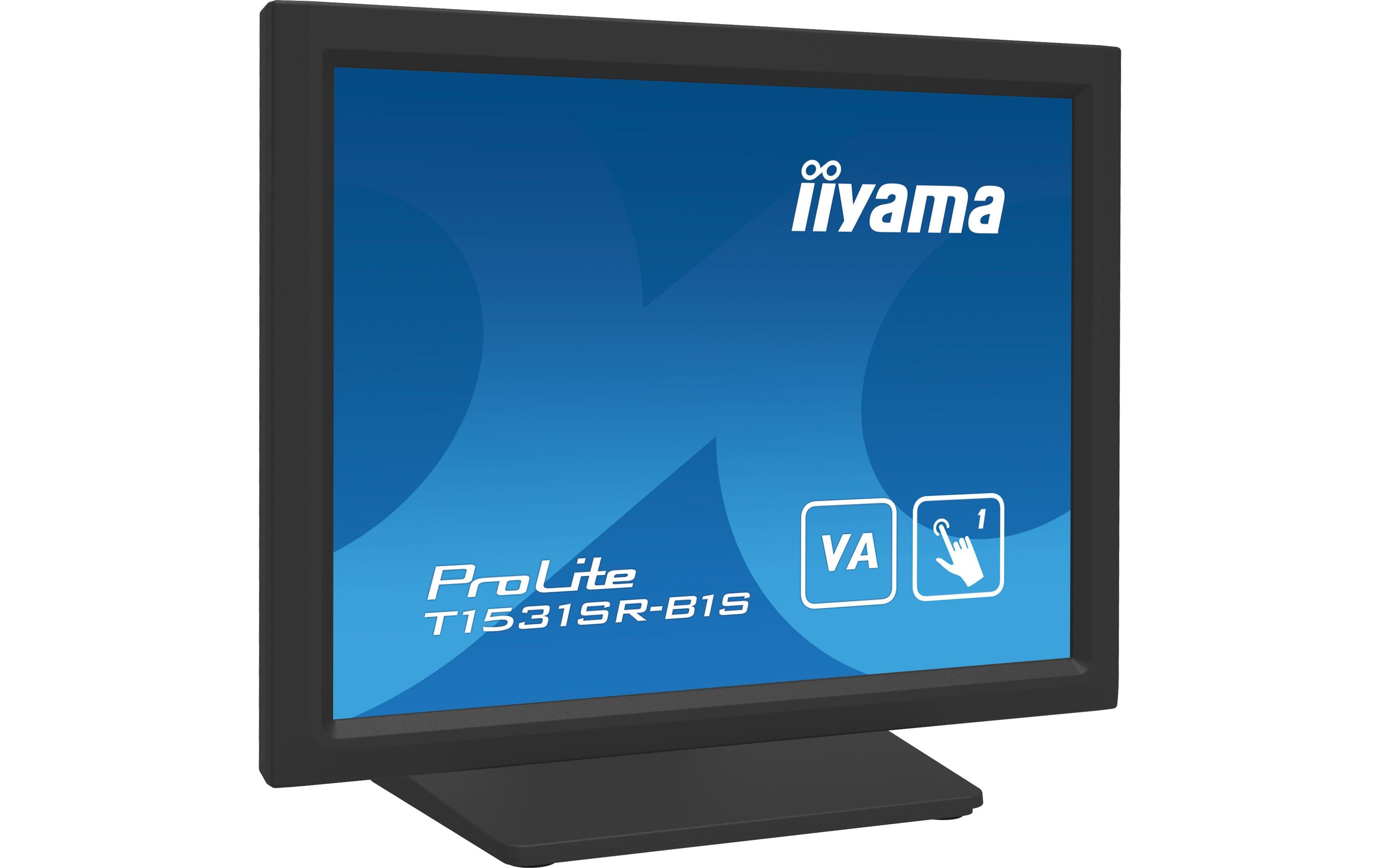1608316_2 - Mediatech iiyama T1531SR-B1S 15 Touchscreen 1024x768, VGA, DP, HDMI,
