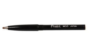Pentel Roller-Patrone MG8-A schwarz, 0,8 mm, 1 Stück