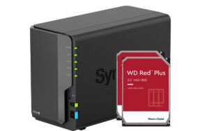 Synology DS224+, 2-bay NAS inkl. 2x 12TB HDD WD Red Plus