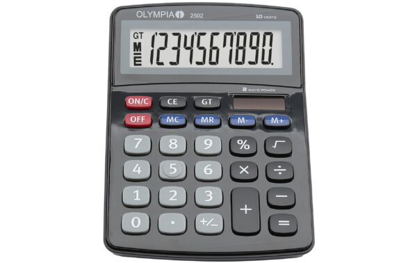 1609497 - Mediatech Olympia Tischrechner 2502 Batterie- und Solarbetrieb kaufen Schweiz | Mediatech.ch