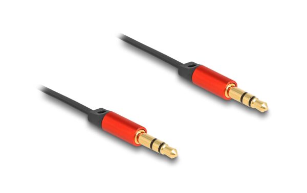 Delock Audio Aufrollkabel 3.5mm 3 Pin Klinkenstecker/Klinkenstecker, 90cm