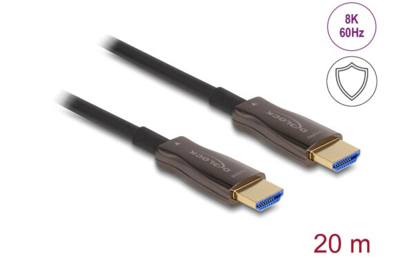 1610537_1 - Mediatech Delock Aktives Optisches HDMI-Kabel mit Metallarmierung, 8K60Hz, 20m