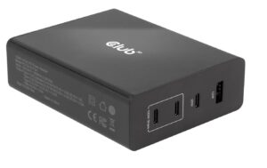 Club 3D, Ladegerät 132W GaN-Technologie 1x USB Typ A, 3x USB Typ C, PD