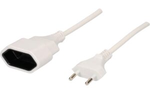 Max Hauri TDF-Verlängerung, T11 / T11 H05VVH2-F2X1.0, 3m, weiss kaufen Schweiz | Mediatech.ch