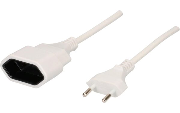 Max Hauri TDF-Verlängerung, T11 / T11 H05VVH2-F2X1.0, 3m, weiss kaufen Schweiz | Mediatech.ch