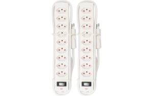 1611179 - Mediatech Max Hauri Doppelpack Steckdosenleiste Safety Line, 9xT13, weiss kaufen Schweiz | Mediatech.ch