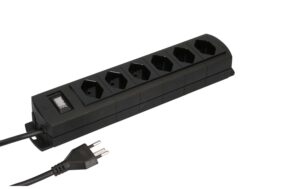 1611193 - Mediatech Max Hauri Steckdosenleiste Prime Line 6x T13, schwarz, Schalter Magnet kaufen Schweiz | Mediatech.ch