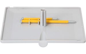 Max Hauri Steckdeckel im priamos Design 130x130mm, Kabelauslass, lichtgrau